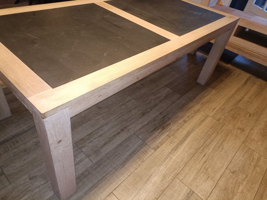 Salontafel dressoir eettafel en tvkast meubels met leistenen, Ophalen