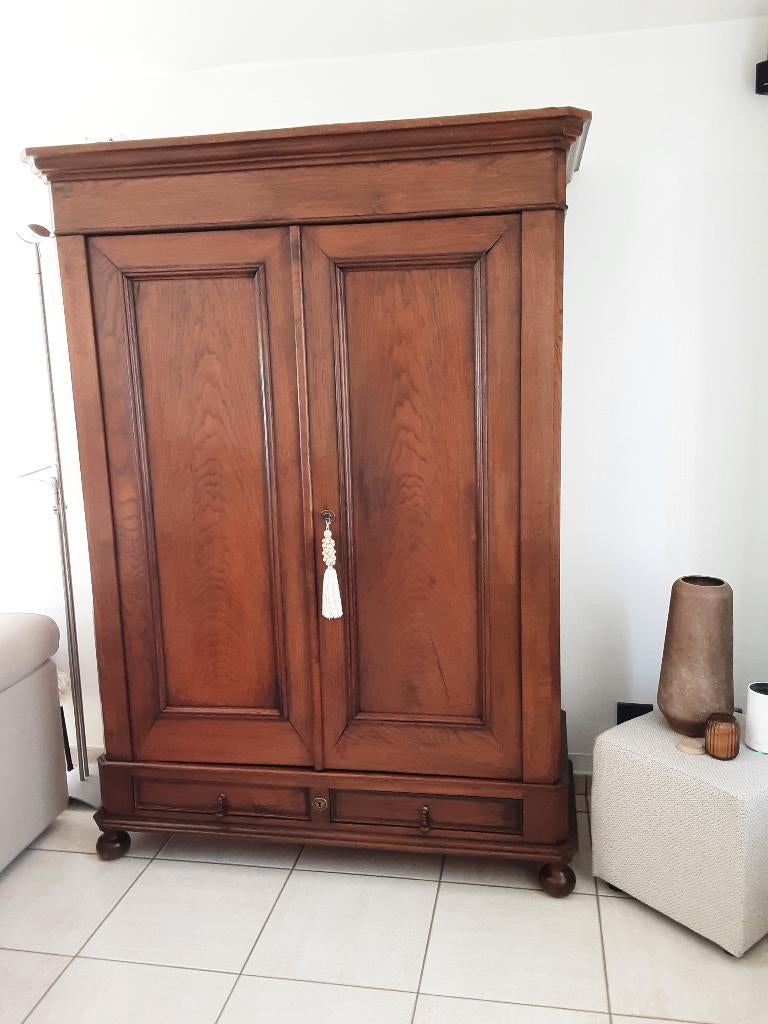 Antieke Eiken houten kast, Ophalen