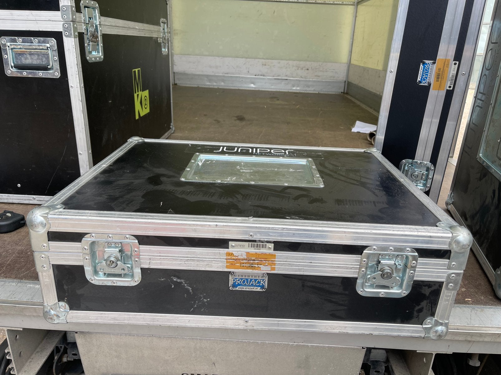 PROJACK Flightcase 74x56cm 12+5cm Hoog Klapdeksel PRO CASE, Ophalen, Zo goed als nieuw, Overige instrumenten, Flightcase
