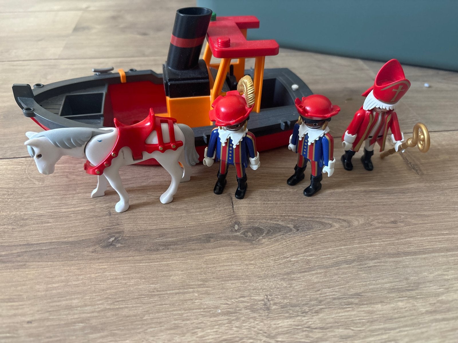 Playmobil Sinterklaas boot met paard en Pieten, Ophalen of Verzenden, Gebruikt, Jongen of Meisje