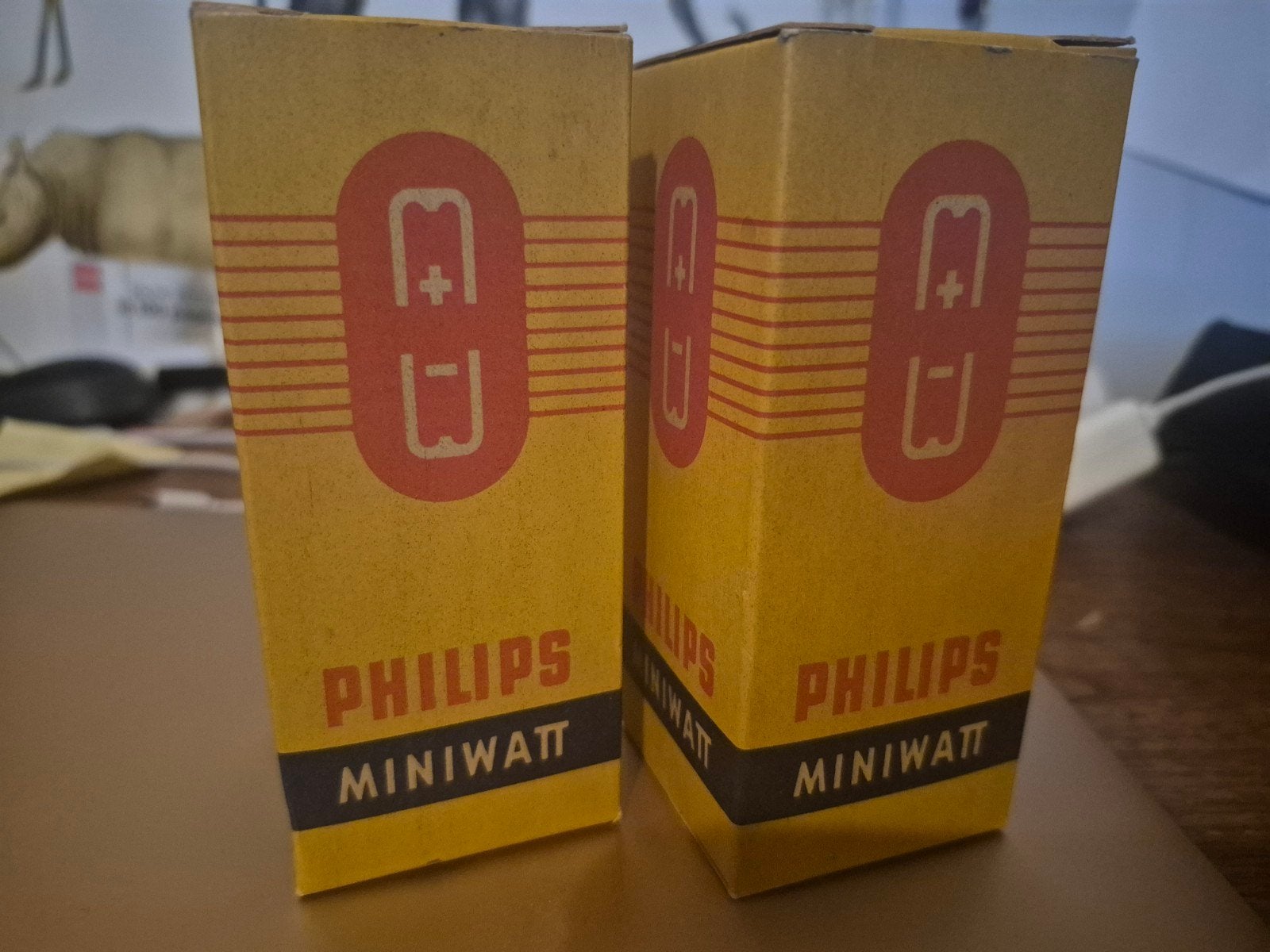 2x Philips Miniwatt ABC1 NOS buizen - Nieuw in doos, Ophalen of Verzenden, Nieuw