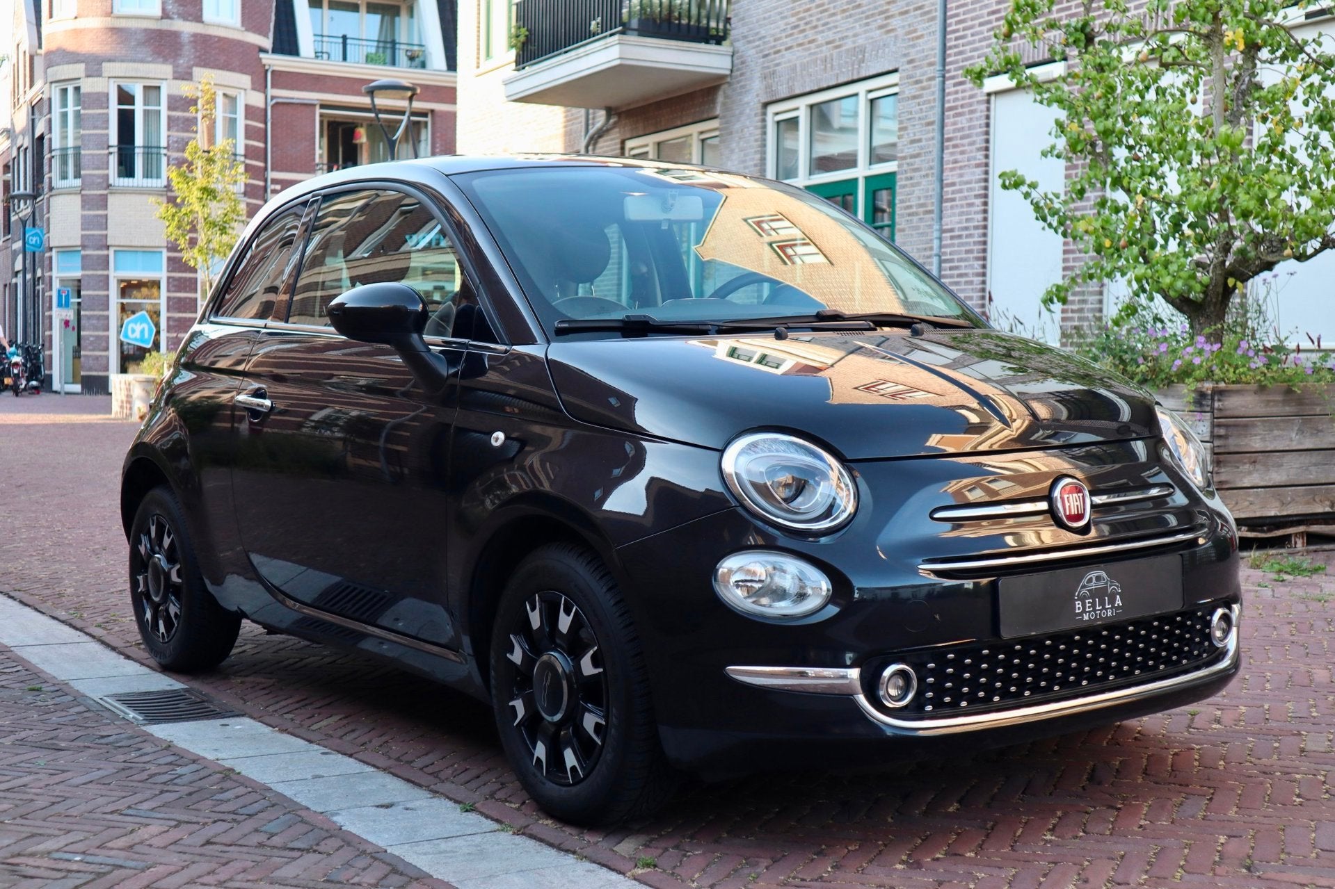 Fiat 500 1.2 Lounge| RIJKLAARPRIJS | Carplay | Panoramadak |, Voorwielaandrijving, Gebruikt, 4 cilinders, Leder en Stof