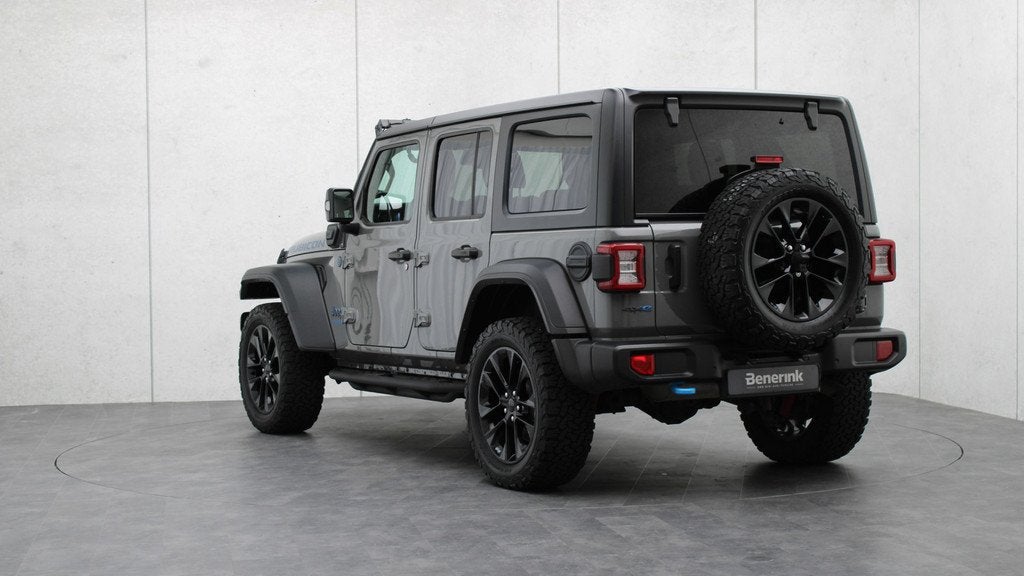 Jeep Wrangler Unlimited 4xe 380 Rubicon | Alpine Audio | Tre, Auto's, Jeep, 12 maanden, 4 cilinders, 23 km/l, Bedrijf