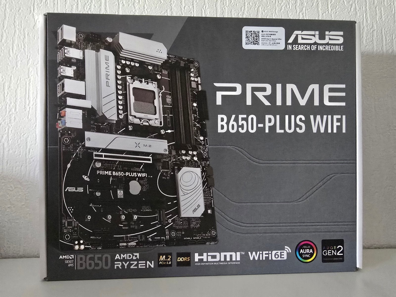 ASUS Prime B650-PLUS WIFI, Computers en Software, Moederborden, Ophalen of Verzenden, Nieuw, AMD, DDR5