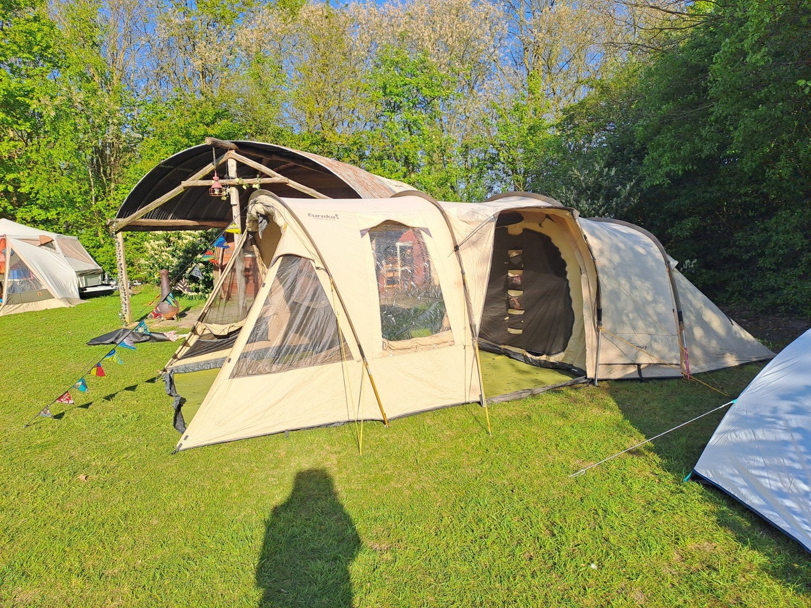 Eureka Habitat vis-à-vis BTC RS Tunneltent 4 persoons, Caravans en Kamperen, Ophalen, Gebruikt, Tot en met 4