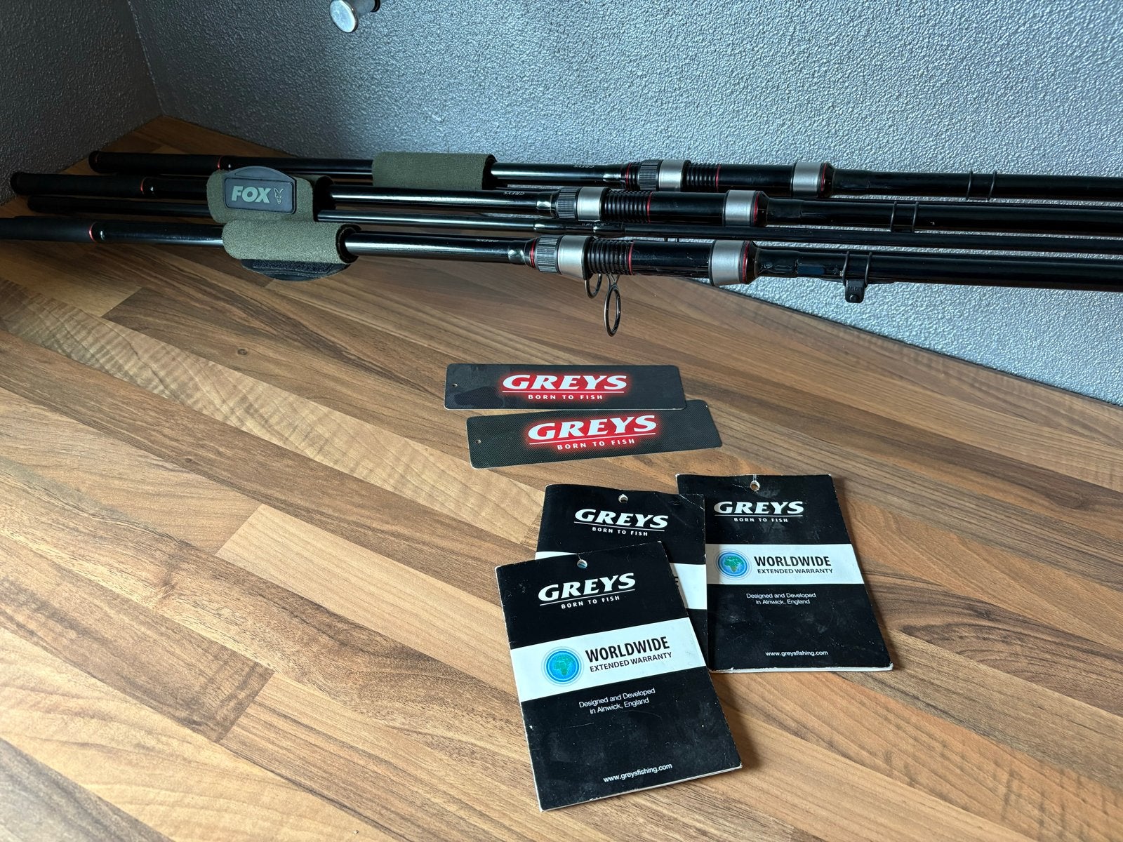 Greys X-Flite 12ft Karperhengels (2x 3.25lb, 1x 2.75lb), Ophalen, Gebruikt, Werphengel