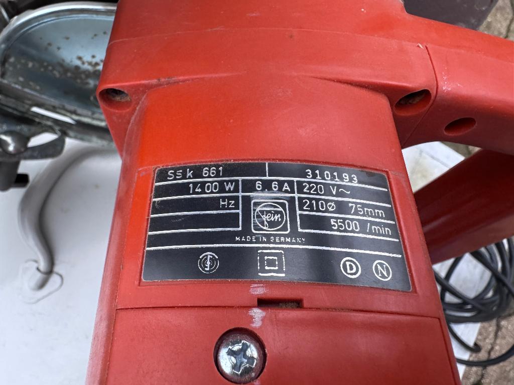 TE KOOP: Fein Circelzaag, Doe-het-zelf en Verbouw, Gereedschap | Zaagmachines, Ophalen, Gebruikt, Cirkelzaag, 70 mm of meer