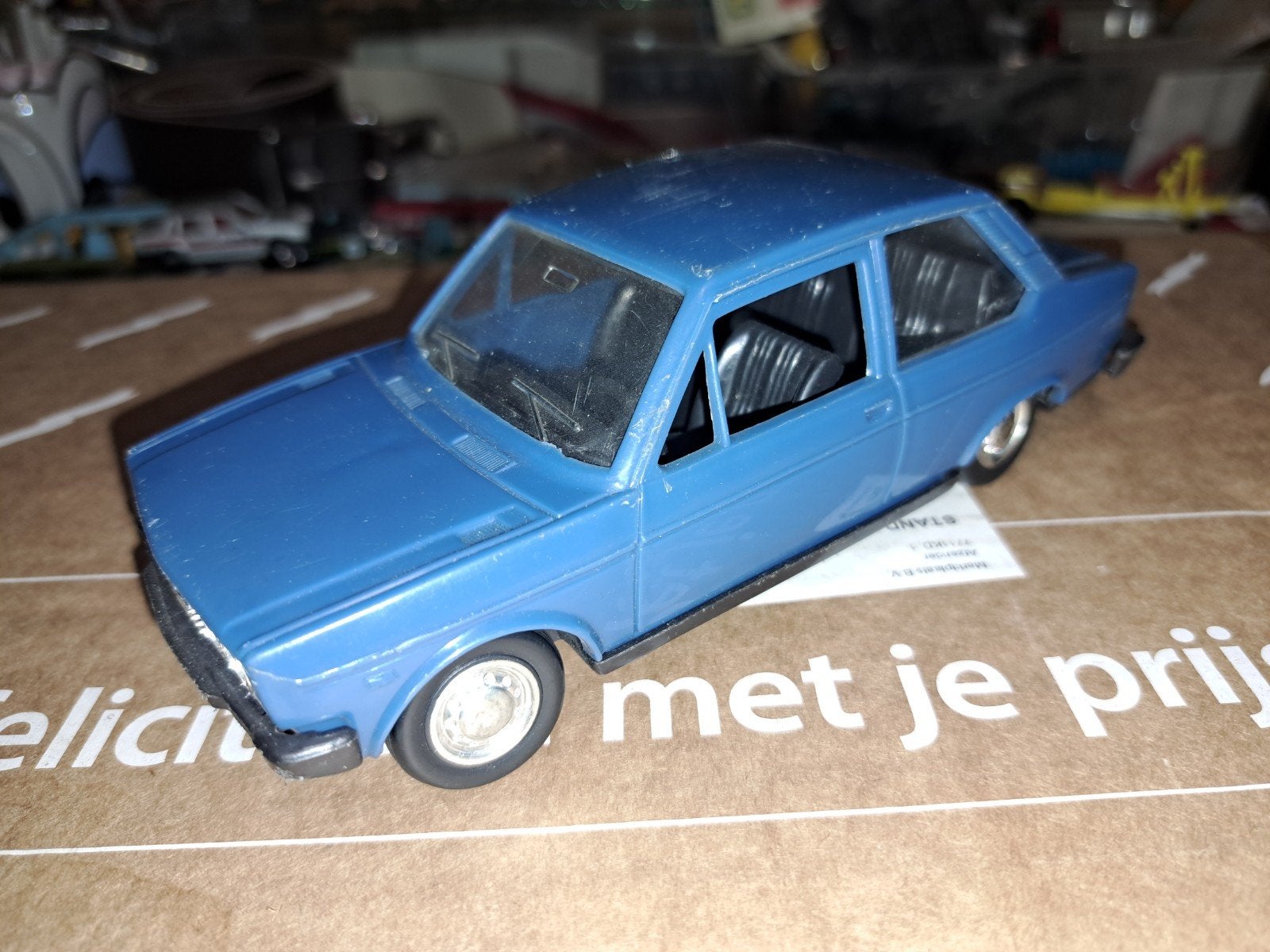 Polistil Fiat P27 schaal 1/24 - Vintage plastic modelauto, Ophalen of Verzenden