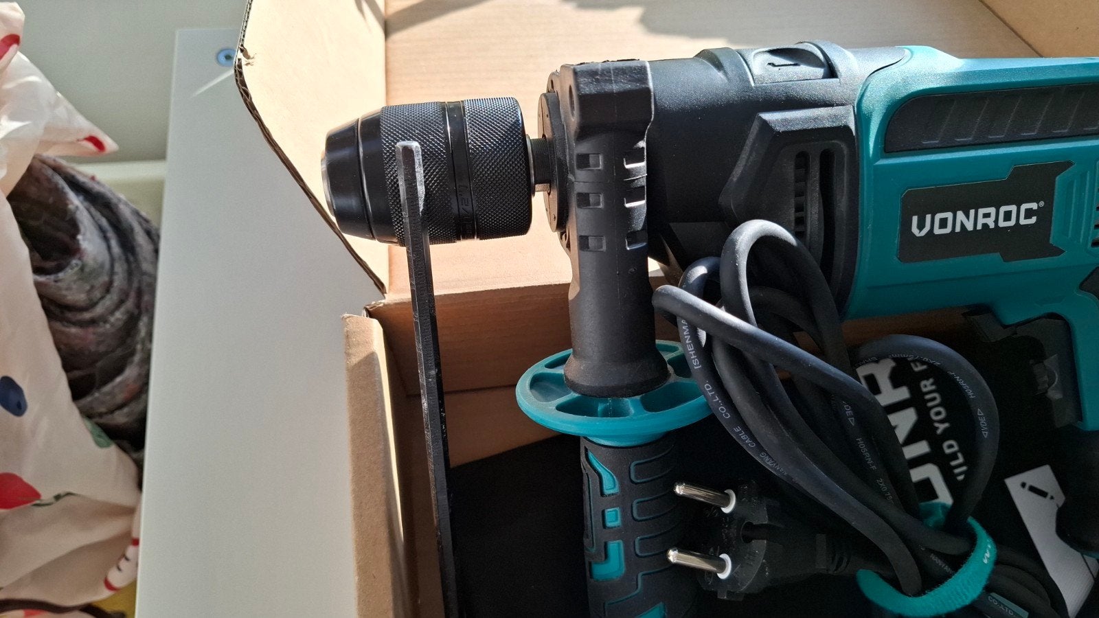 Nieuwe VonRoc Klopboormachine 800W met Extra Handgreep, Ophalen, Boormachine