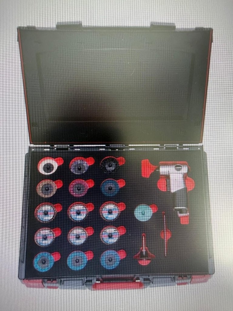 Wurth Assortiment koffer kleine schuurmiddelen + lucht tol, Doe-het-zelf en Verbouw, Gereedschap | Handgereedschap, Ophalen of Verzenden