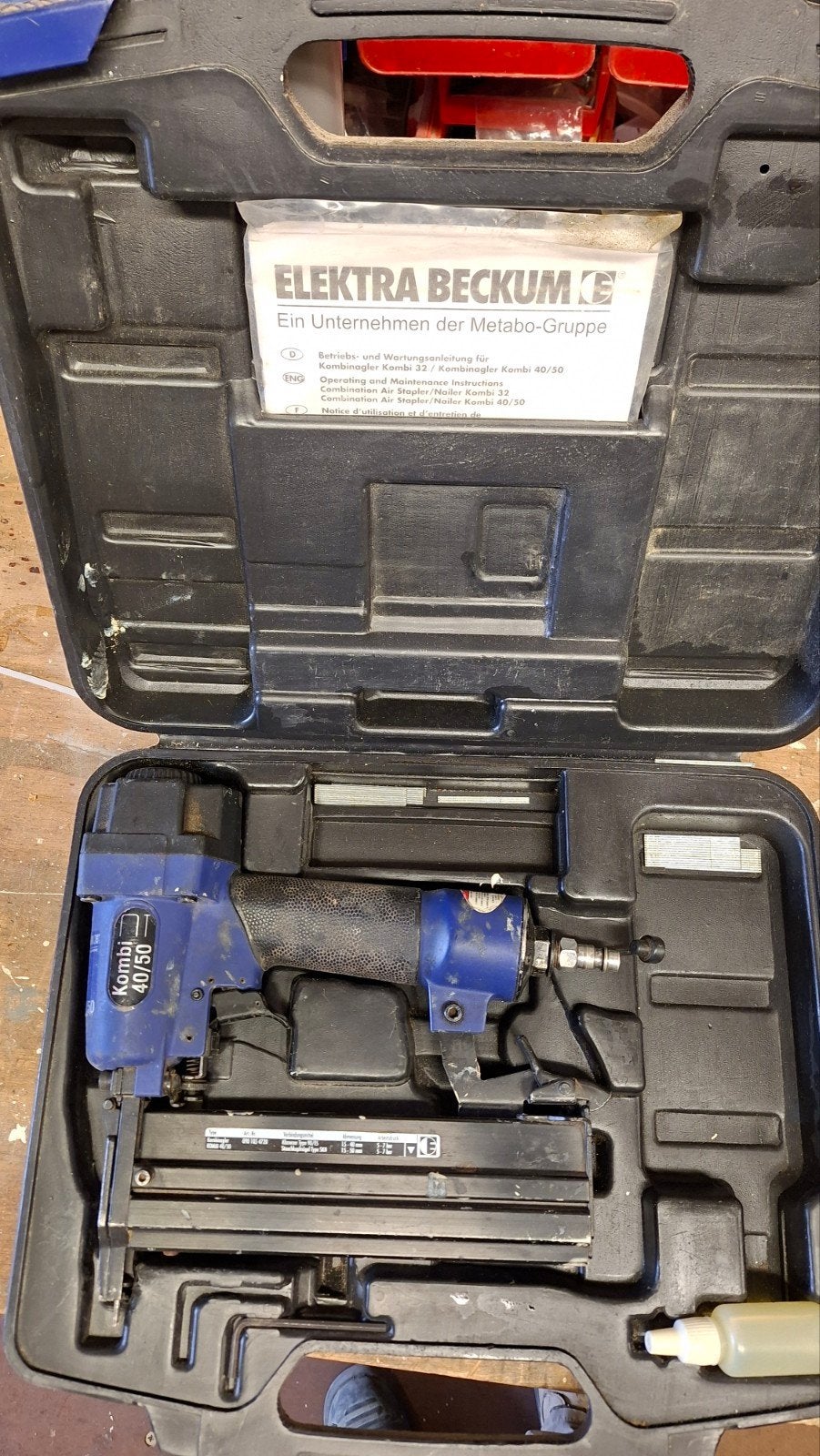 Te Koop electra beckum lucht tacker., Ophalen of Verzenden