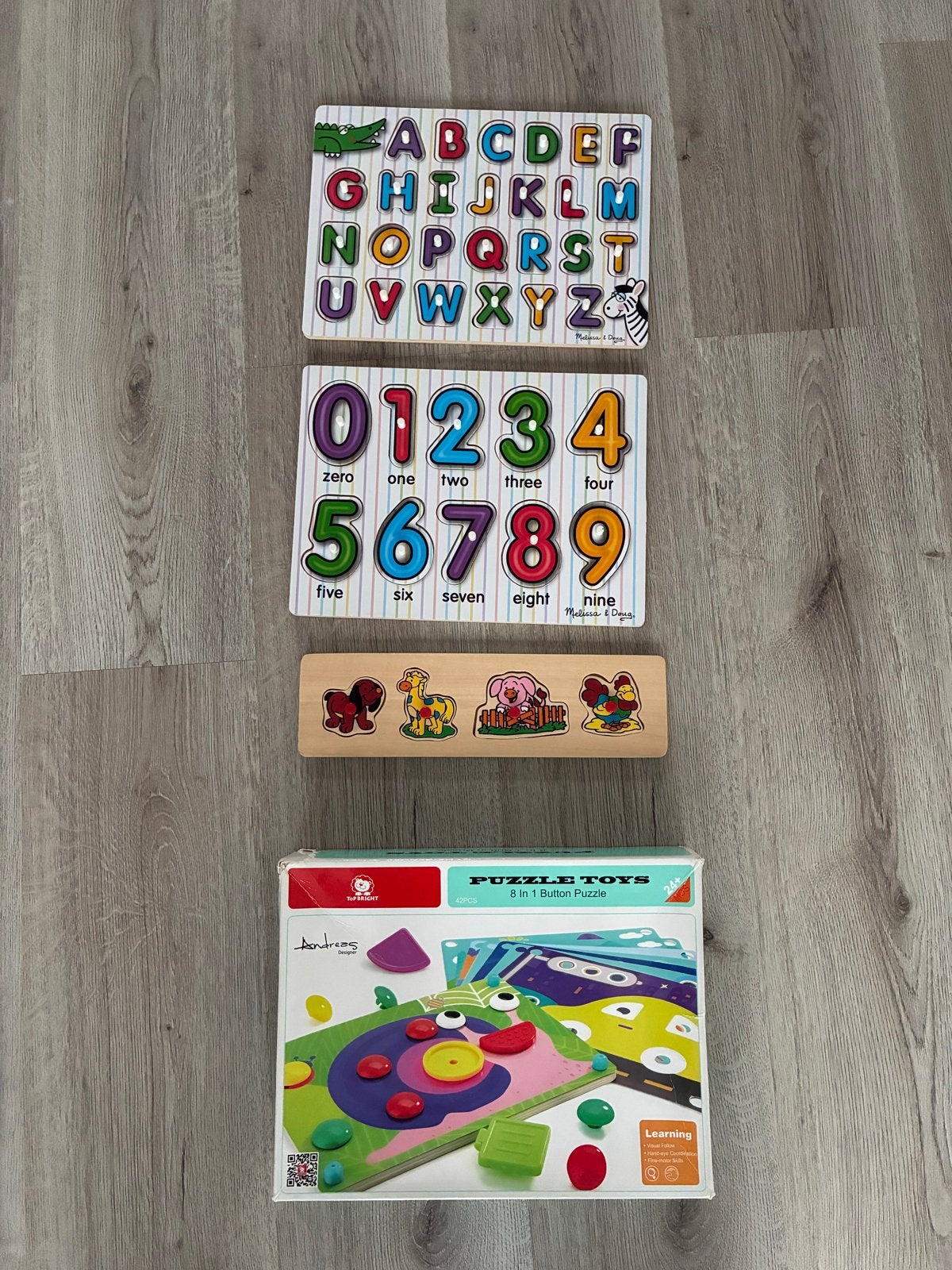 Educatief speelgoed: letters, cijfers en puzzels, Ophalen, Zo goed als nieuw, Puzzelen