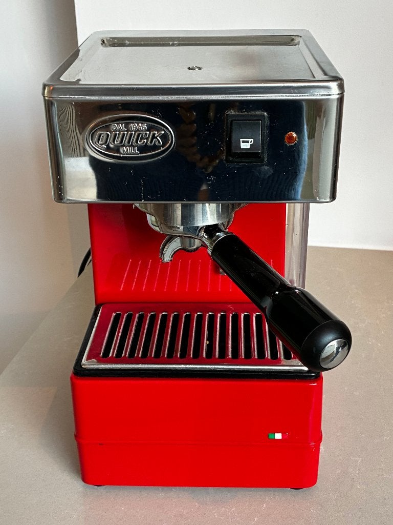 quick mill 820 (rood), Ophalen, Espresso apparaat, 10 kopjes of meer, Gemalen koffie