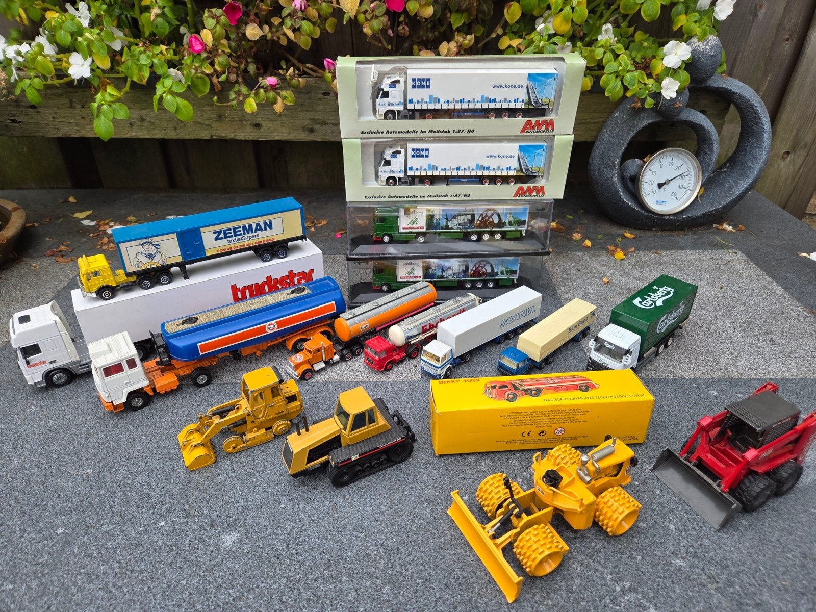 Van alles wat oa. Joal, NZG, Herpa, AWM, Hobby en Vrije tijd, Modelauto's | 1:50, Ophalen of Verzenden, Gebruikt, Hijskraan, Tractor of Landbouw
