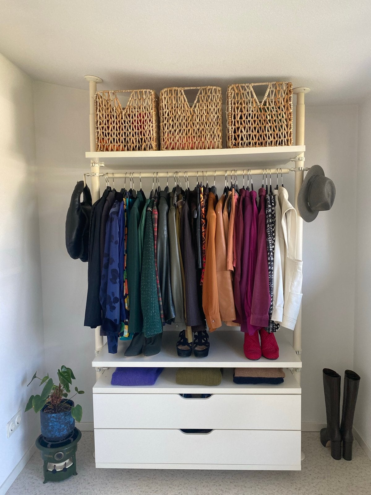 3x IKEA Zeegras Manden (32x32x32 cm) - Ideaal voor opbergen, Ophalen, Gebruikt, Gevlochten, Mand