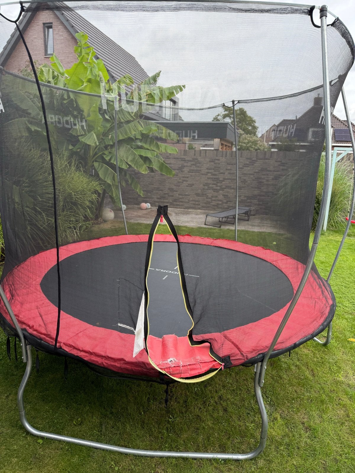 Hudora Trampoline 300cm met Veiligheidsnet, Ophalen, Gebruikt