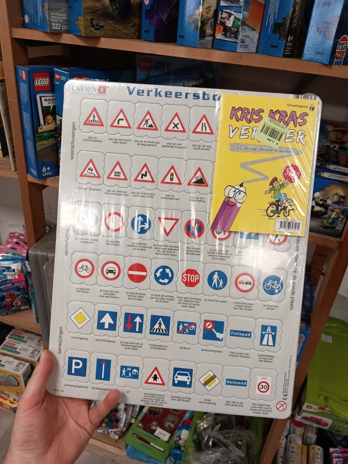 Larsen Verkeersborden Puzzel & Kris Kras Verkeersr, Ophalen of Verzenden, Nieuw