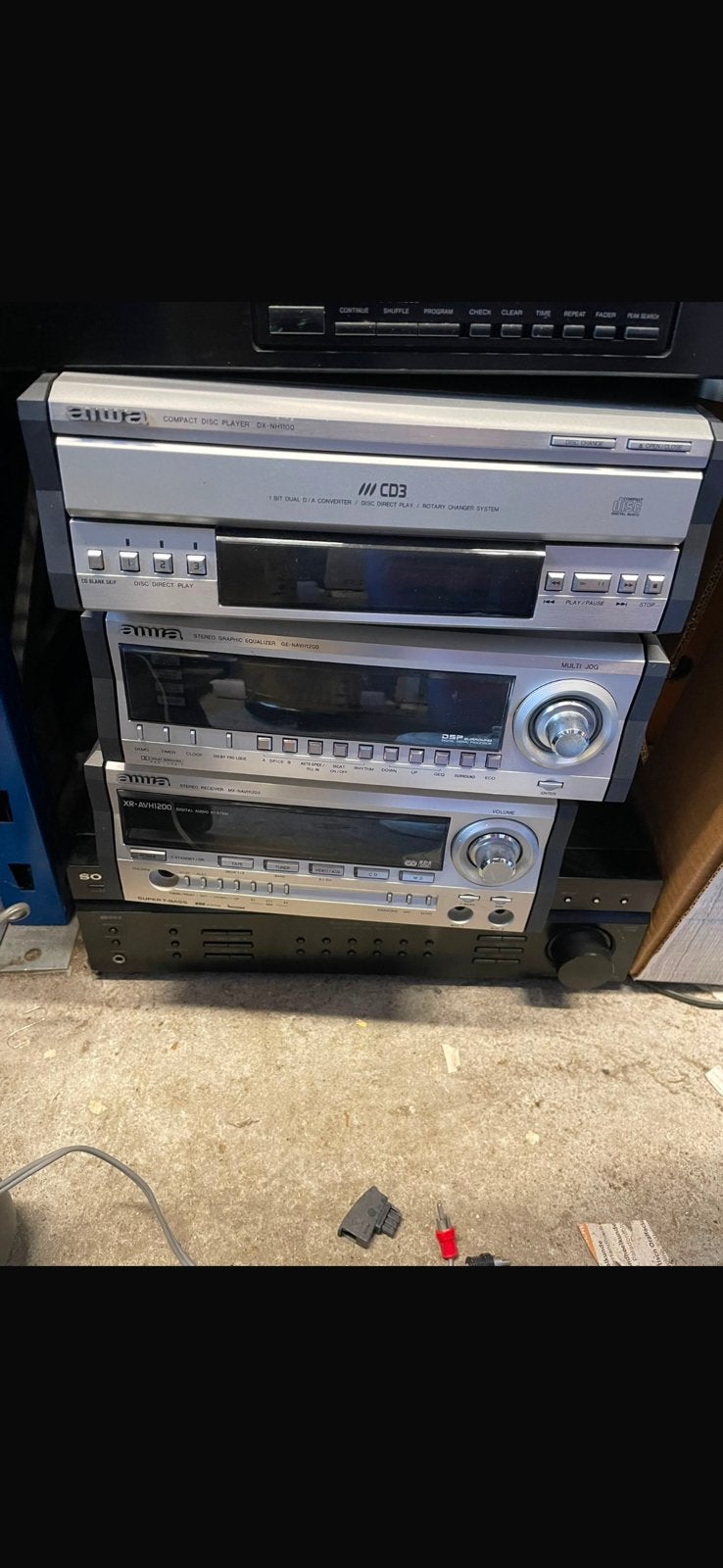 Aiwa Stereo Set - MX-NAVH1200, XR-AVH1200, GE-NAVH1200, Gebruikt, Losse componenten, Cd-speler, Ophalen