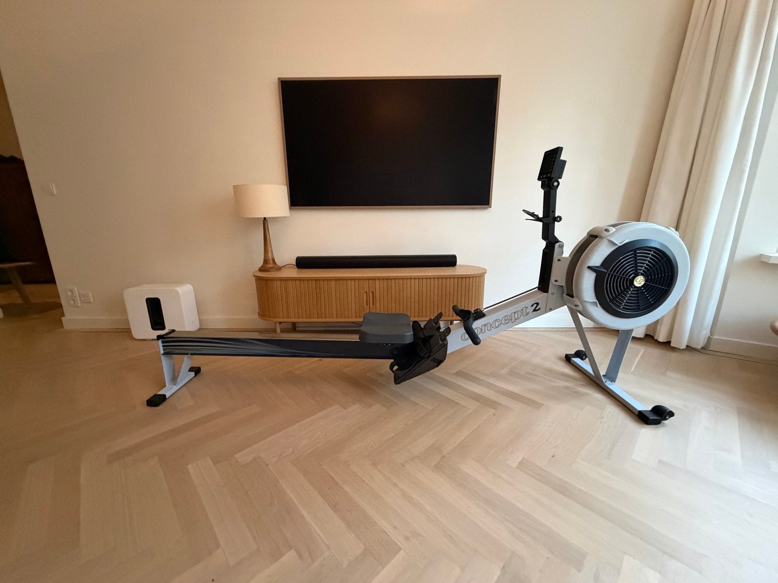 Concept 2 Roeitrainer Model D met PM5 monitor, Ophalen, Armen, Zo goed als nieuw, Metaal