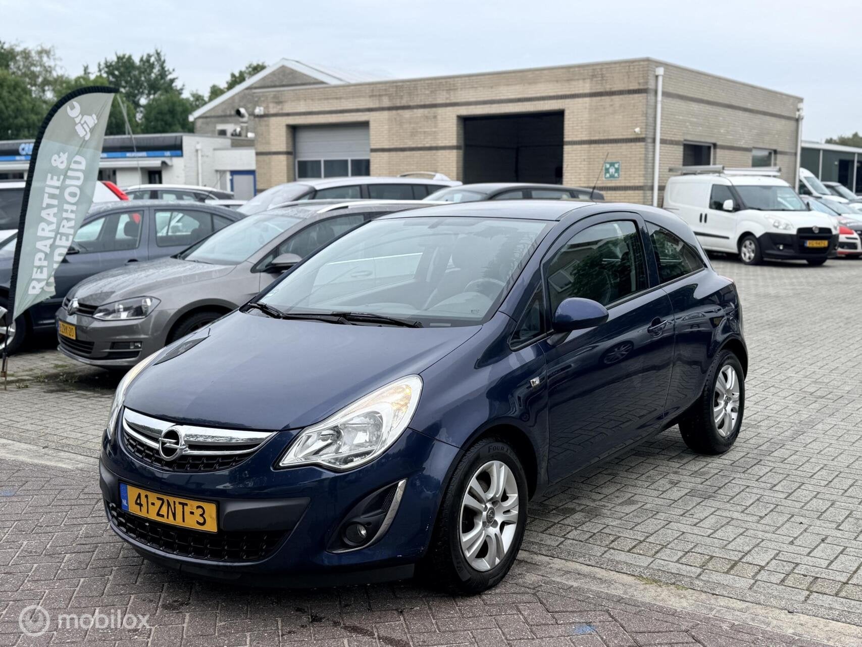 Opel Corsa 1.2-16V Rhythm, Auto's, Voorwielaandrijving, 4 cilinders, Blauw, 1229 cc
