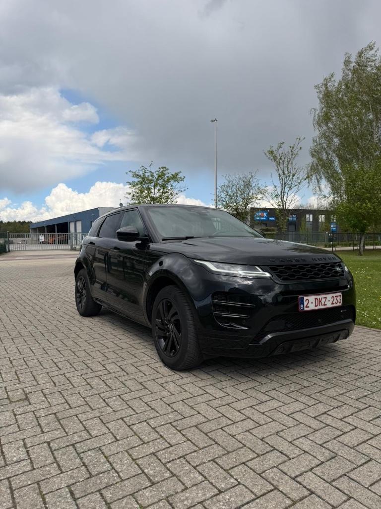 Range rover evoque p300 hybride, Auto's, Land Rover, Zwart, Range Rover Evoque, Te koop, Euro 6