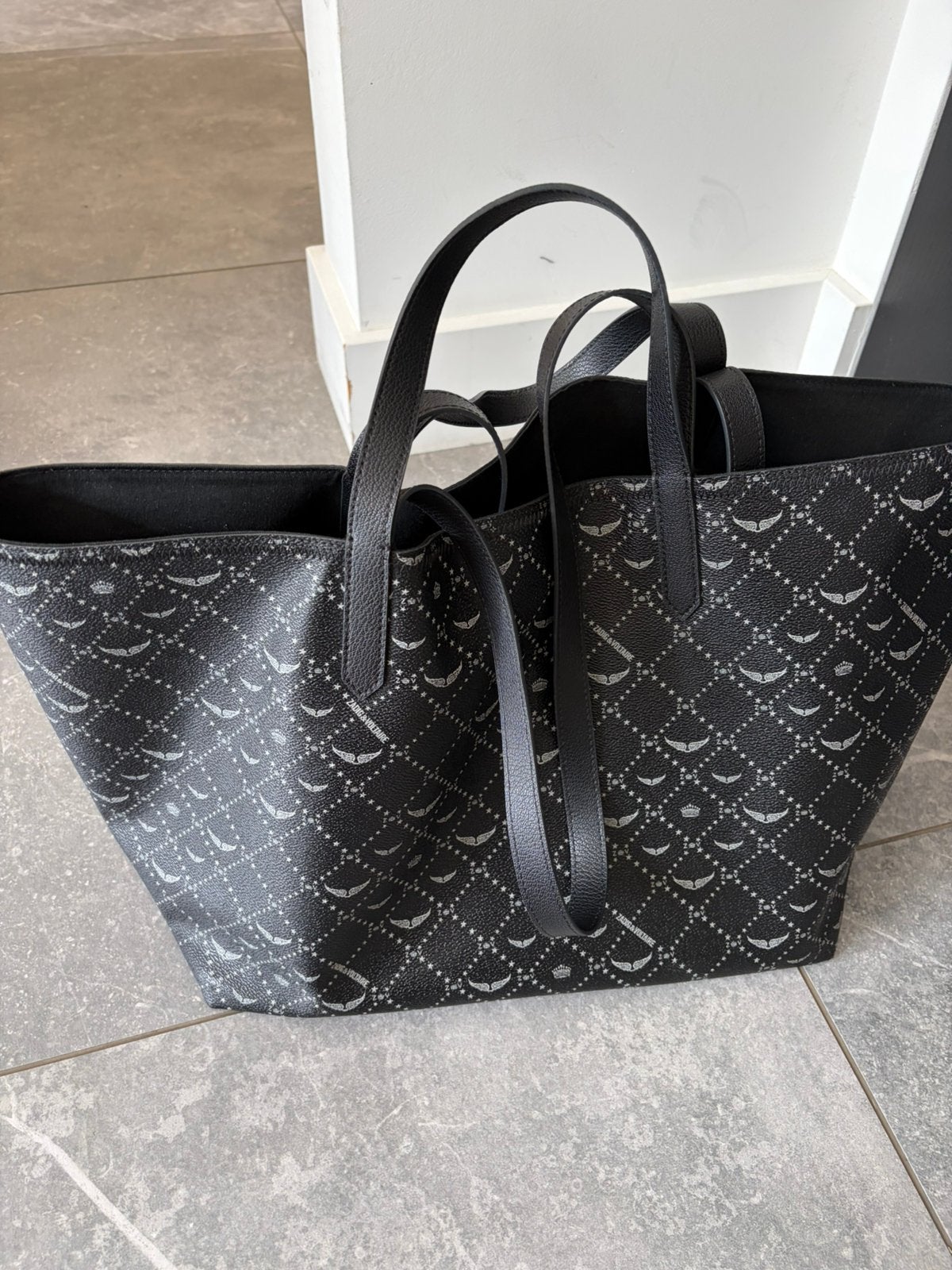 Zadig & voltaire tas, Ophalen of Verzenden, Gebruikt, Zwart, Shopper