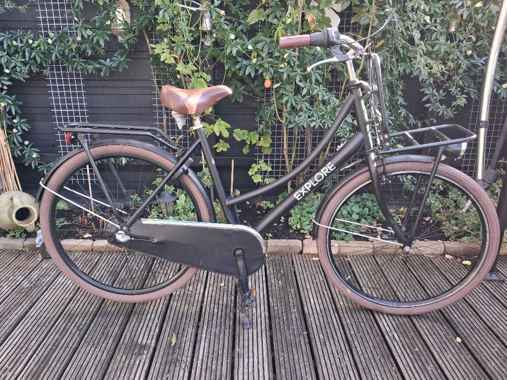 Explore  meisjes transportfiets 28inch/55, Fietsen en Brommers, Terugtraprem, Gebruikt, Handrem, Overige merken