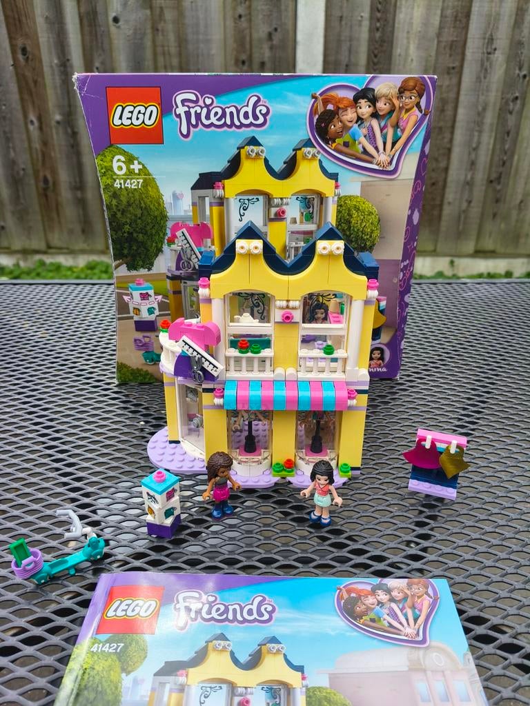 Lego Friends 41427 Emma's modewinkel compleet, Gebruikt, Lego, Friends, Ophalen of Verzenden