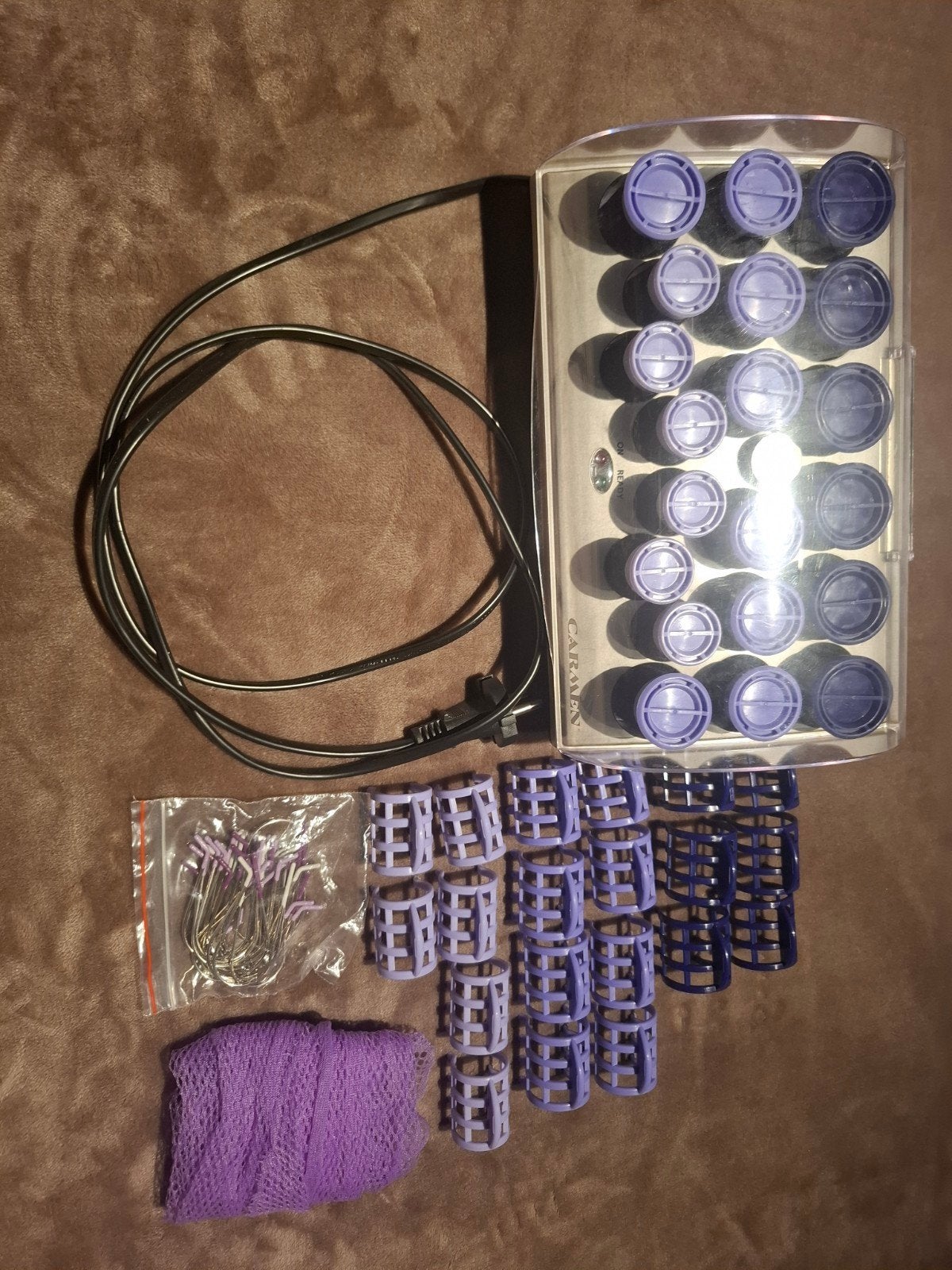 Carmen Warmte Rollers Set - Compleet, Ophalen of Verzenden, Zo goed als nieuw, Krultang of Stijltang