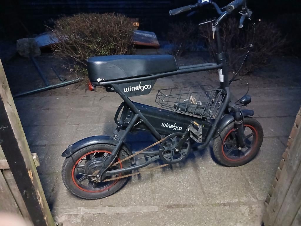Windgoo F1 Fatbike - 25 km/u, incl. aankoopbewijs, Overige merken, Minder dan 30 km per accu, Ophalen of Verzenden, Zo goed als nieuw