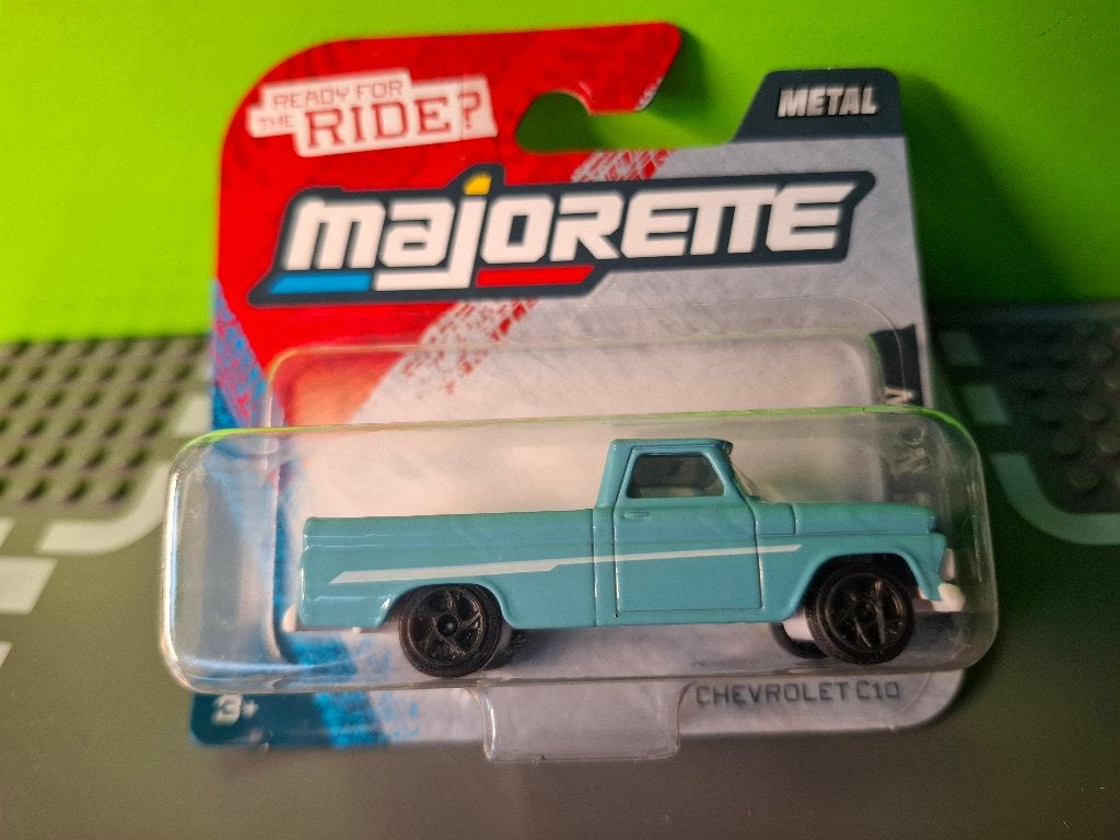 Majorette 217F - Chevrolet C10 Pickup [blauw] 1/60 MIB, Ophalen of Verzenden, Nieuw, Auto
