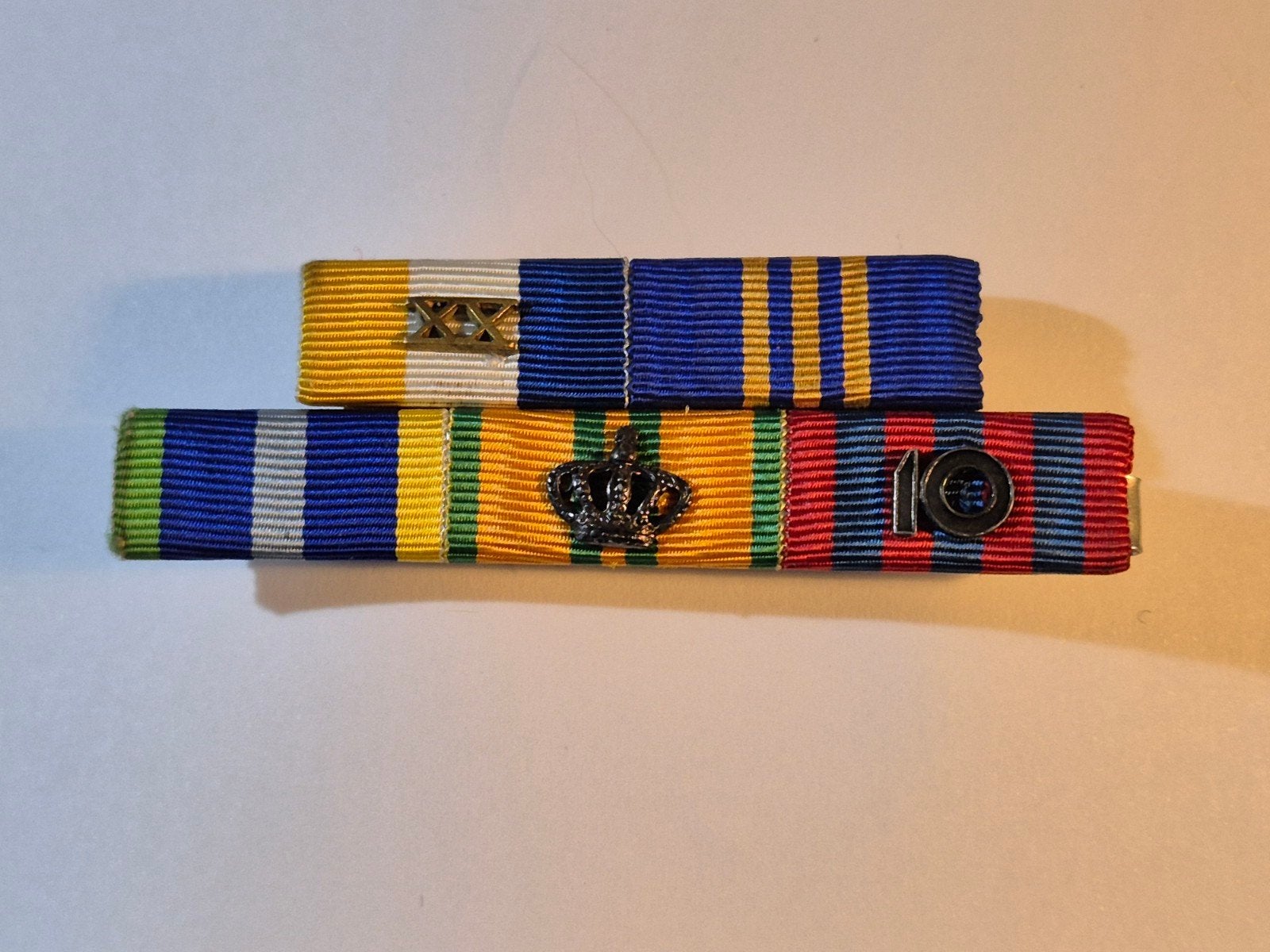 Medaille baton set officier Marine, Ophalen of Verzenden, Marine, Nederland, Lintje, Medaille of Wings