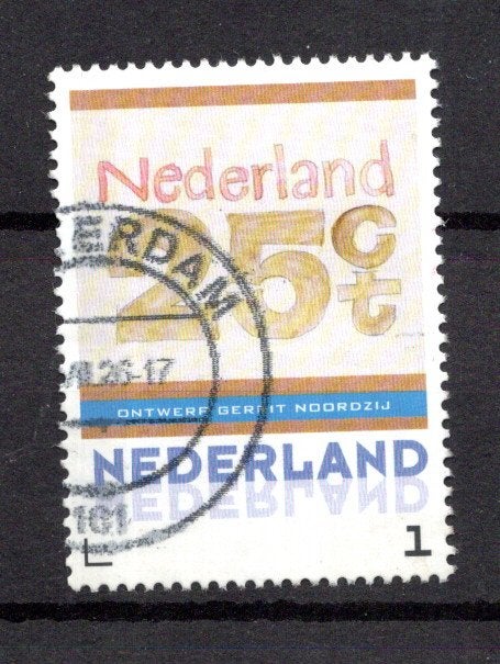 gestempelde zegel. persoonlijke: uit velletje van 3. ontwerp, Ophalen of Verzenden, Na 1940, Gestempeld