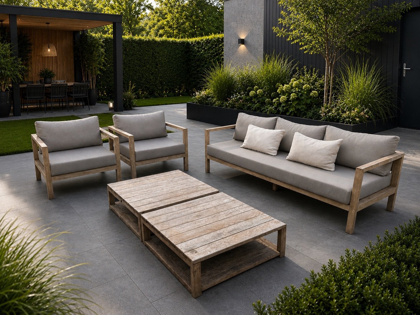 Royal Design Loungeset Tuinset, Ophalen of Verzenden, Zo goed als nieuw, Bank