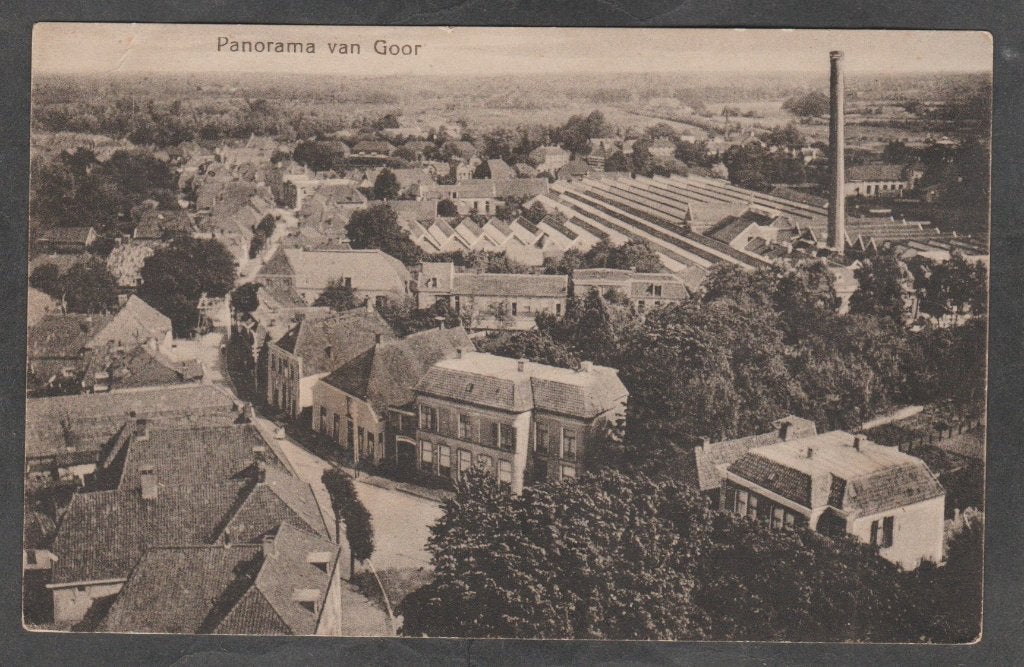goor  panorama, Verzenden, 1920 tot 1940, Gelopen, Overijssel