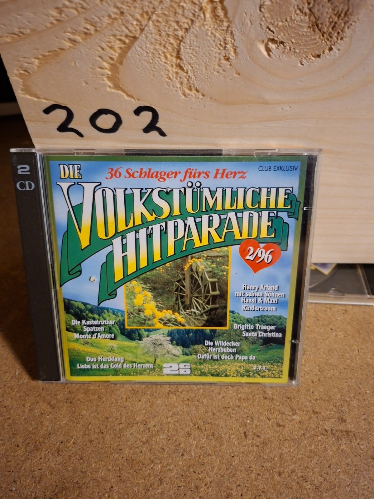 Die Volkstümliche Hitparade 2/96 - 36 Schlager fürs Herz, Cd's en Dvd's, Gebruikt, Schlager, Ophalen of Verzenden, Verzamelalbum