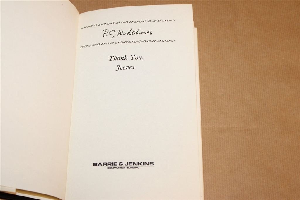 Thank You, Jeeves — Wodehouse, Barrie & Jenkins 1975, Boeken, Ophalen of Verzenden, Gelezen