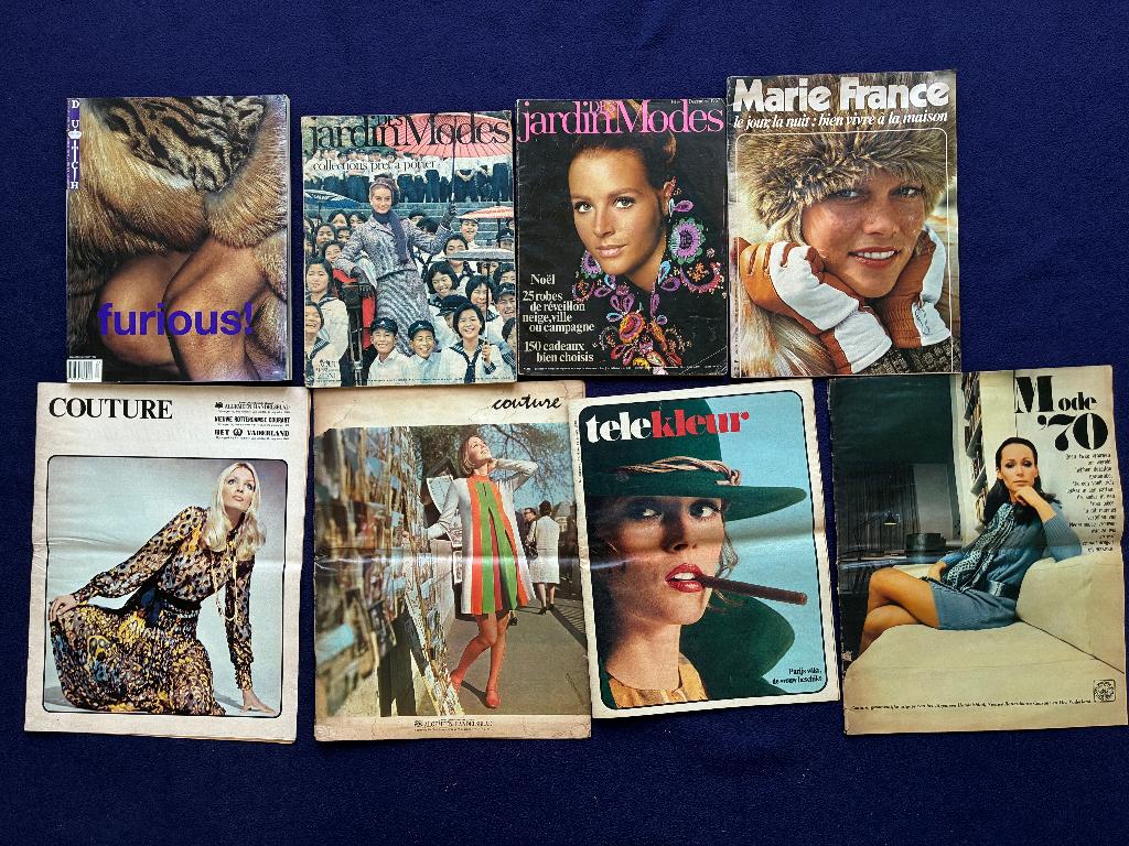 Diverse modetijdschriften('60/'80), Ophalen of Verzenden, Gelezen, Damesbladen