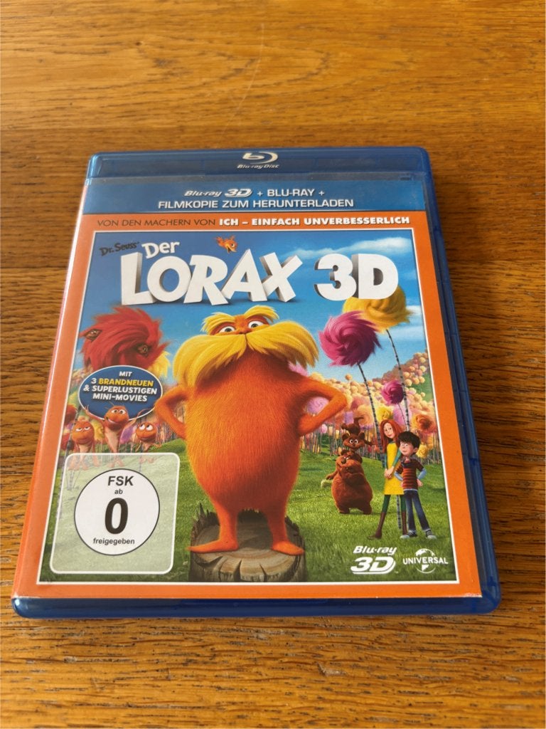 Blu-ray's + Dvd The Lorax - 3D + 2D Versie - NLG / NLO, Gebruikt, Alle leeftijden, Film, Ophalen of Verzenden