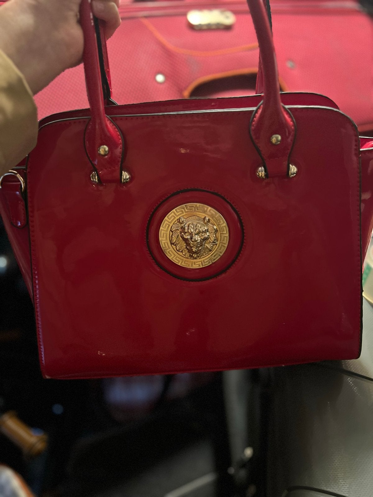 Versace tas  €10, Sieraden, Tassen en Uiterlijk, Ophalen of Verzenden, Zo goed als nieuw, Rood, Handtas