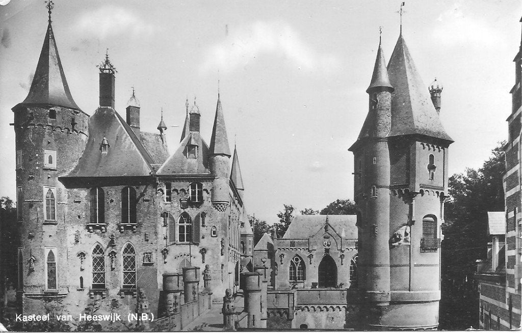 Oude Ansichtkaart Kasteel van Heeswijk (N.B.), Ophalen of Verzenden, 1960 tot 1980, Gelopen, Noord-Brabant