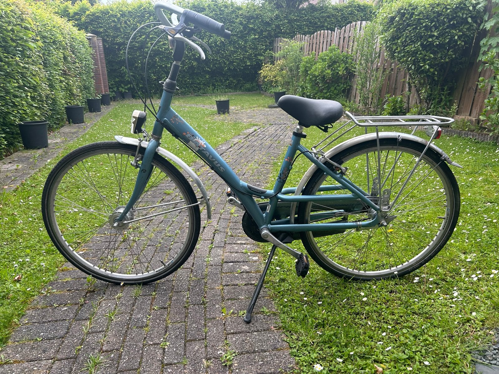 Batavus fiets - Blauw - Merk en afmetingen, Gebruikt, Versnellingen, Batavus, Ophalen of Verzenden