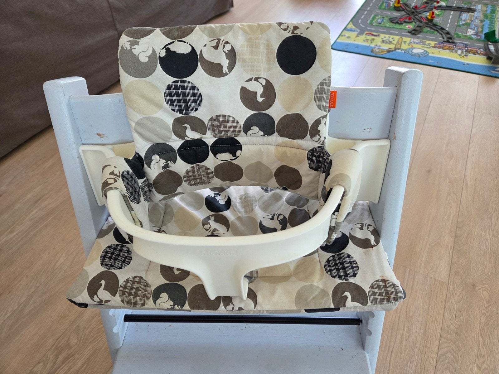 Stokke tripp trapp babyset met tuigje en kussentjes, Ophalen, Gebruikt, Overige typen, Gordel(s)