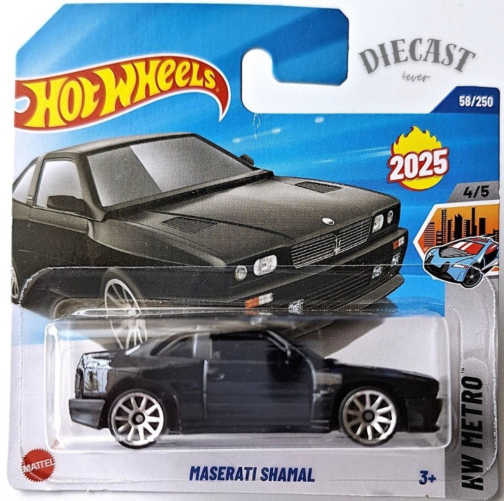 Hot Wheels Maserati Shamal, zwart, Ophalen, Nieuw, Auto