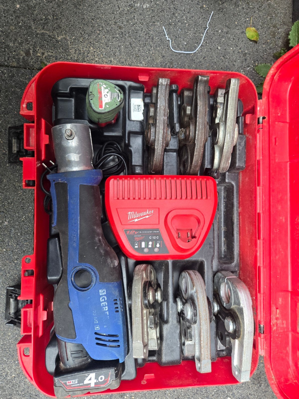 Geberit Mapress Perstangenset met Milwaukee Accu Perstang, Ophalen of Verzenden, Gebruikt, Overige typen, Overige merken