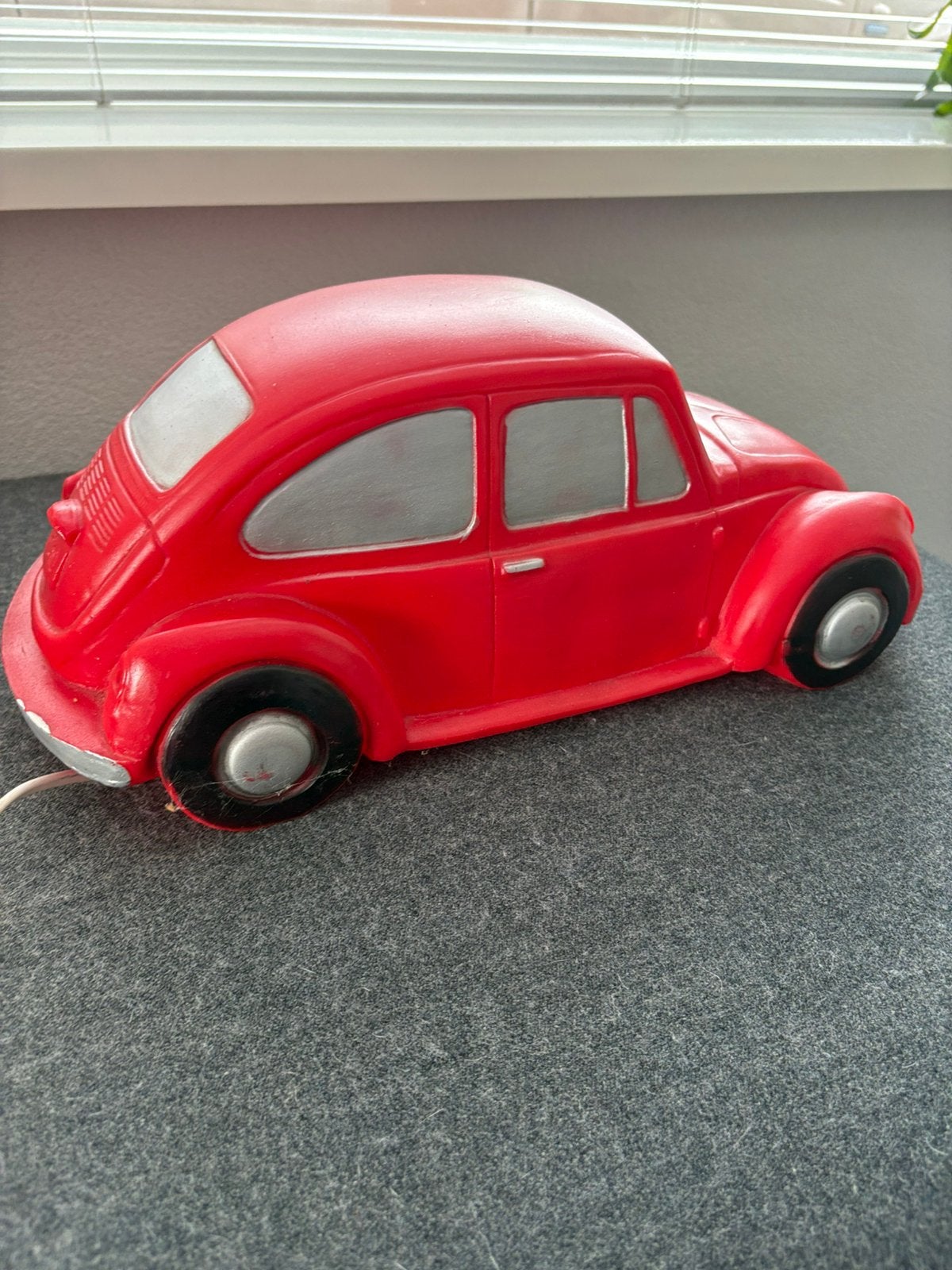 Vintage rode Kever auto lamp - decoratie, Ophalen, Gebruikt