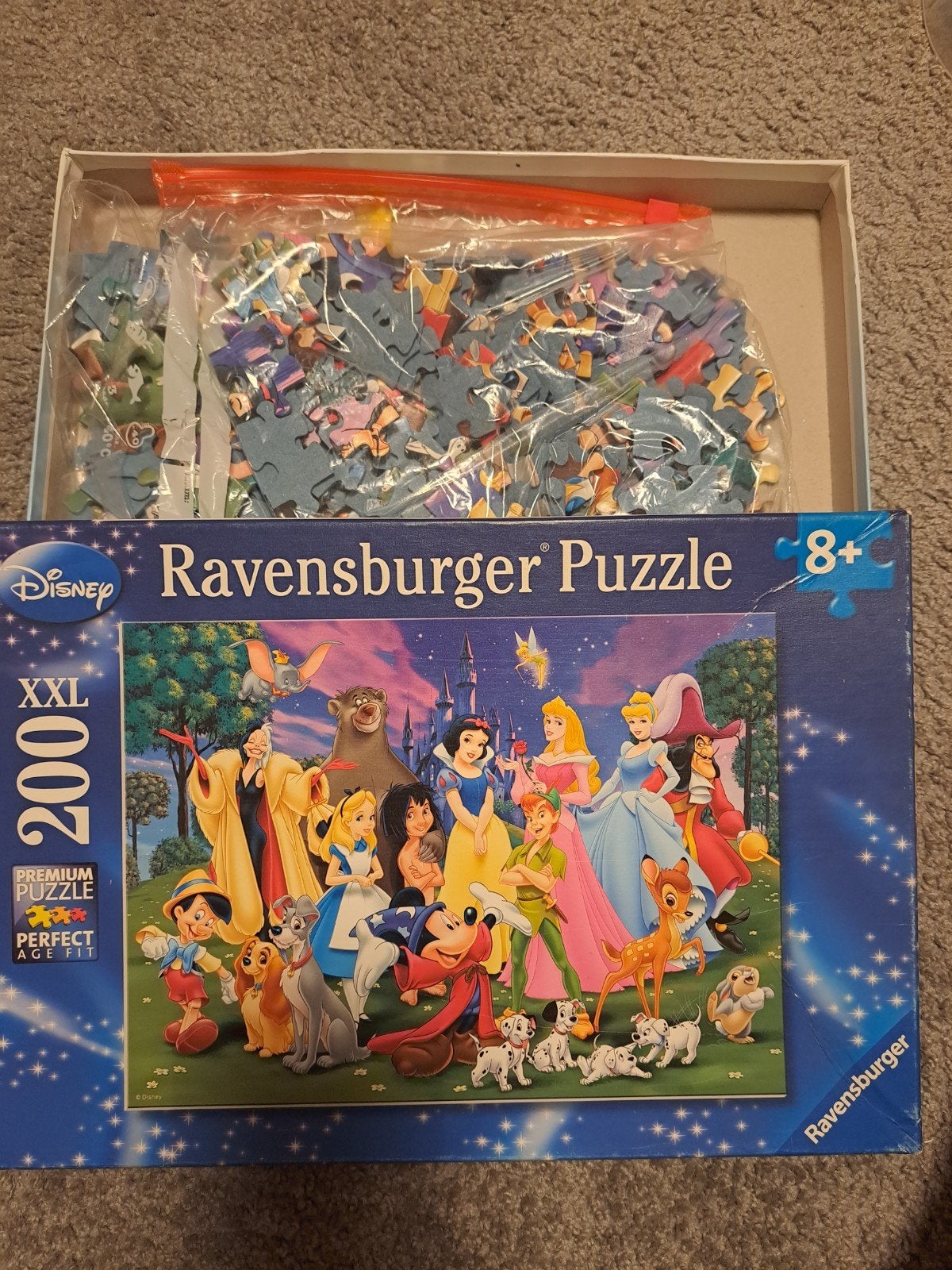 Ravensburger Disney XXL Legpuzzel 200 stukjes, Ophalen, Minder dan 500 stukjes, Gebruikt, Legpuzzel