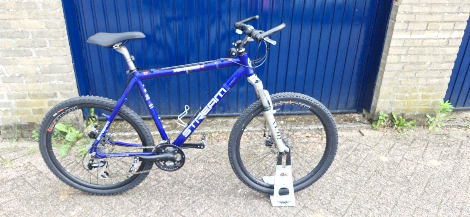 Kenzel Stream Mountainbike - Blauw, Gebruikt, Hardtail, Schijfrem, 53 tot 57 cm