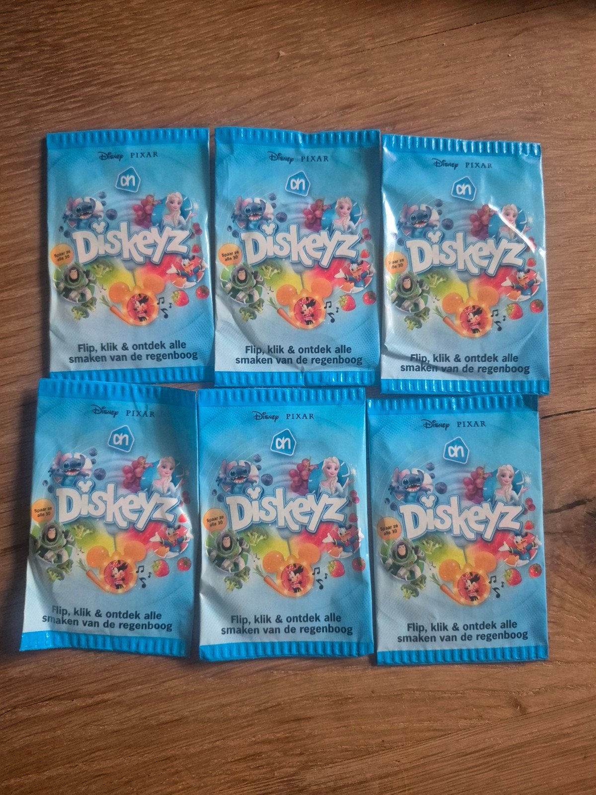 6x Disney Pixar Diskeyz ON AH spaaractie, Verzamelen, Ophalen of Verzenden, Verschillende figuren, Nieuw, Overige typen