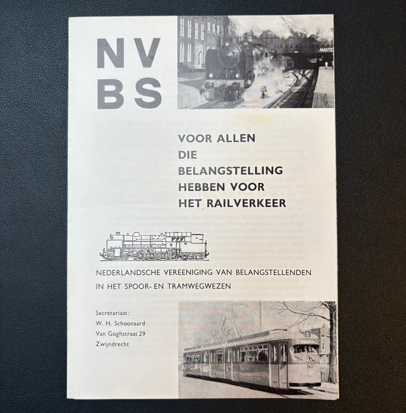 Brochure NVBS (1970), Verzamelen, Ophalen of Verzenden, Zo goed als nieuw, Trein, Boek of Tijdschrift
